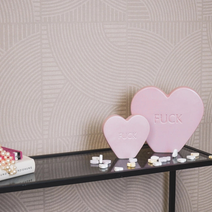 Decoratie Candy Heart F#ck Licht Roze - House Vitamin