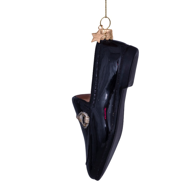 Kerst Ornament Loafer Zwart Goud - Vondels