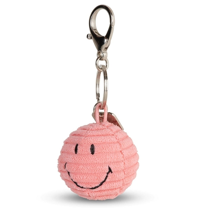 Sleutelhanger Smiley ECO Corduroy Bubblegum Roze – Bon Ton Toys