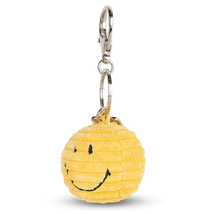 Sleutelhanger Smiley ECO Corduroy Geel – Bon Ton Toys