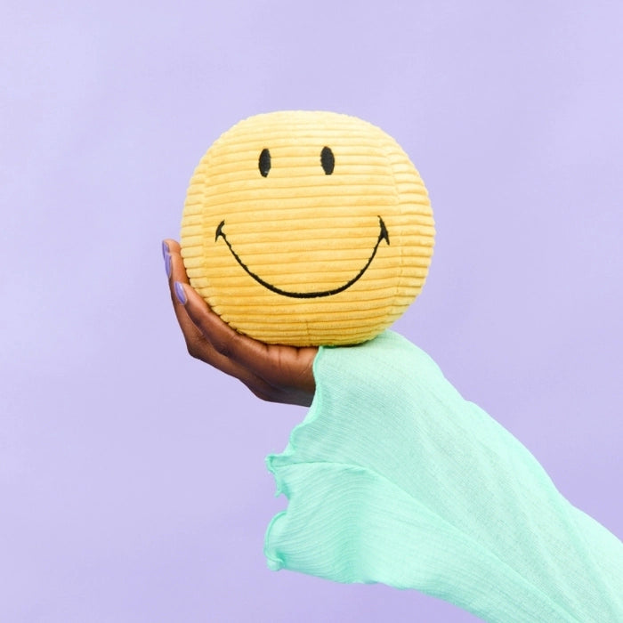Smiley ECO Corduroy Yellow Plush Toy – Bon Ton Toys
