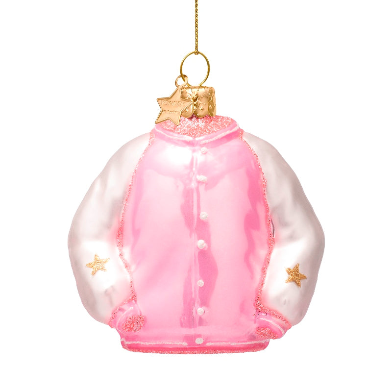 Kerst Ornament Roze Bomberjack – Vondels