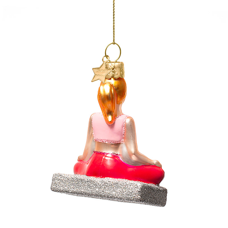 Christmas Ornament Yoga Sukhasana – Vondels