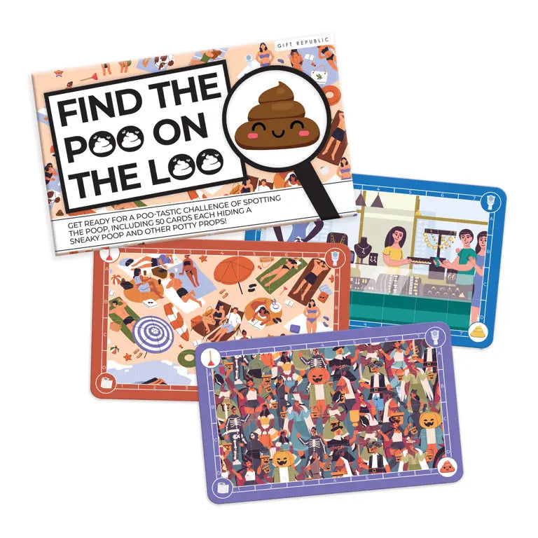 Spel Find the Poo on the Loo – Gift Republic