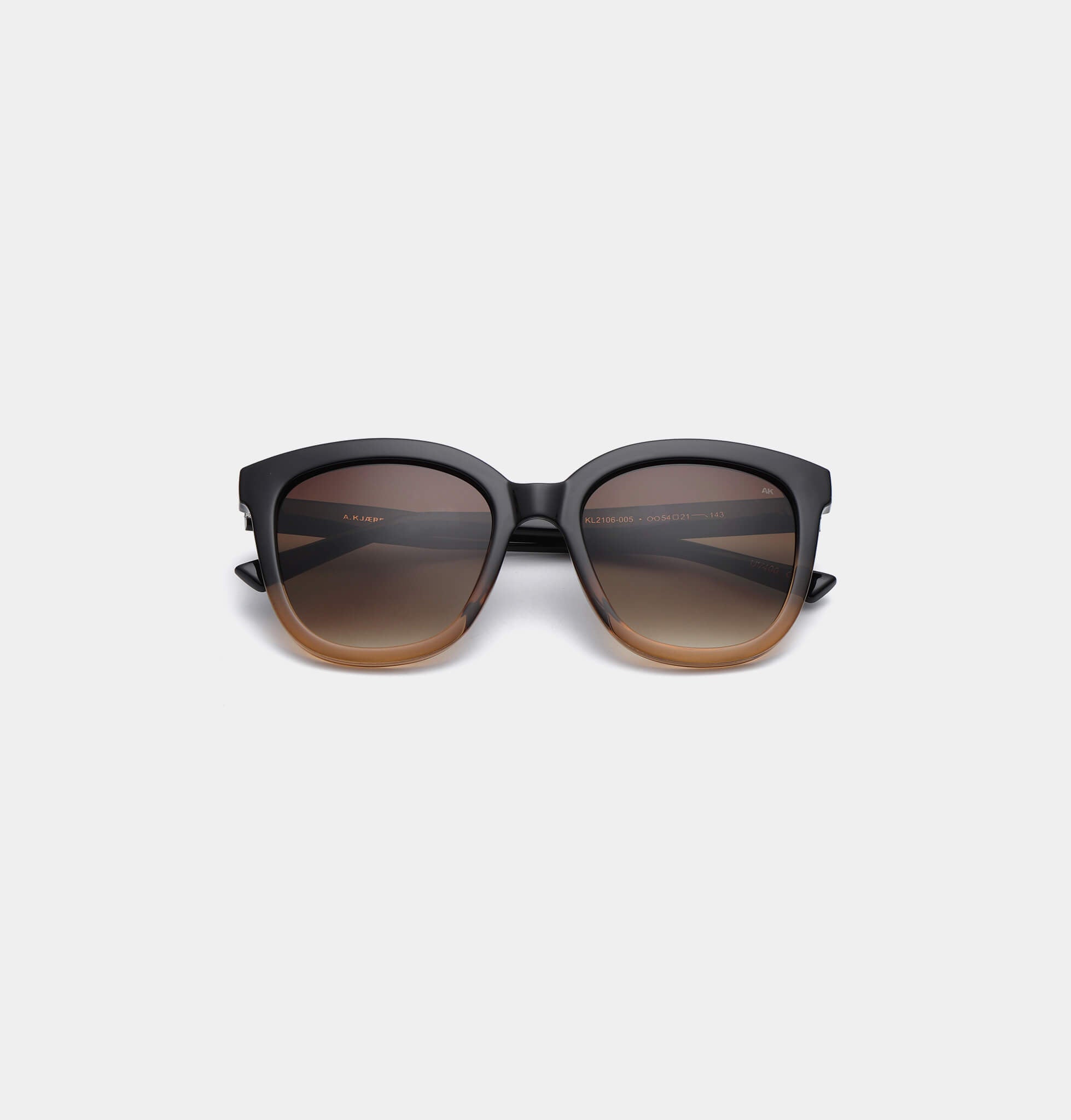 Zonnebril Billy Zwart Bruin - A. Kjaerbede