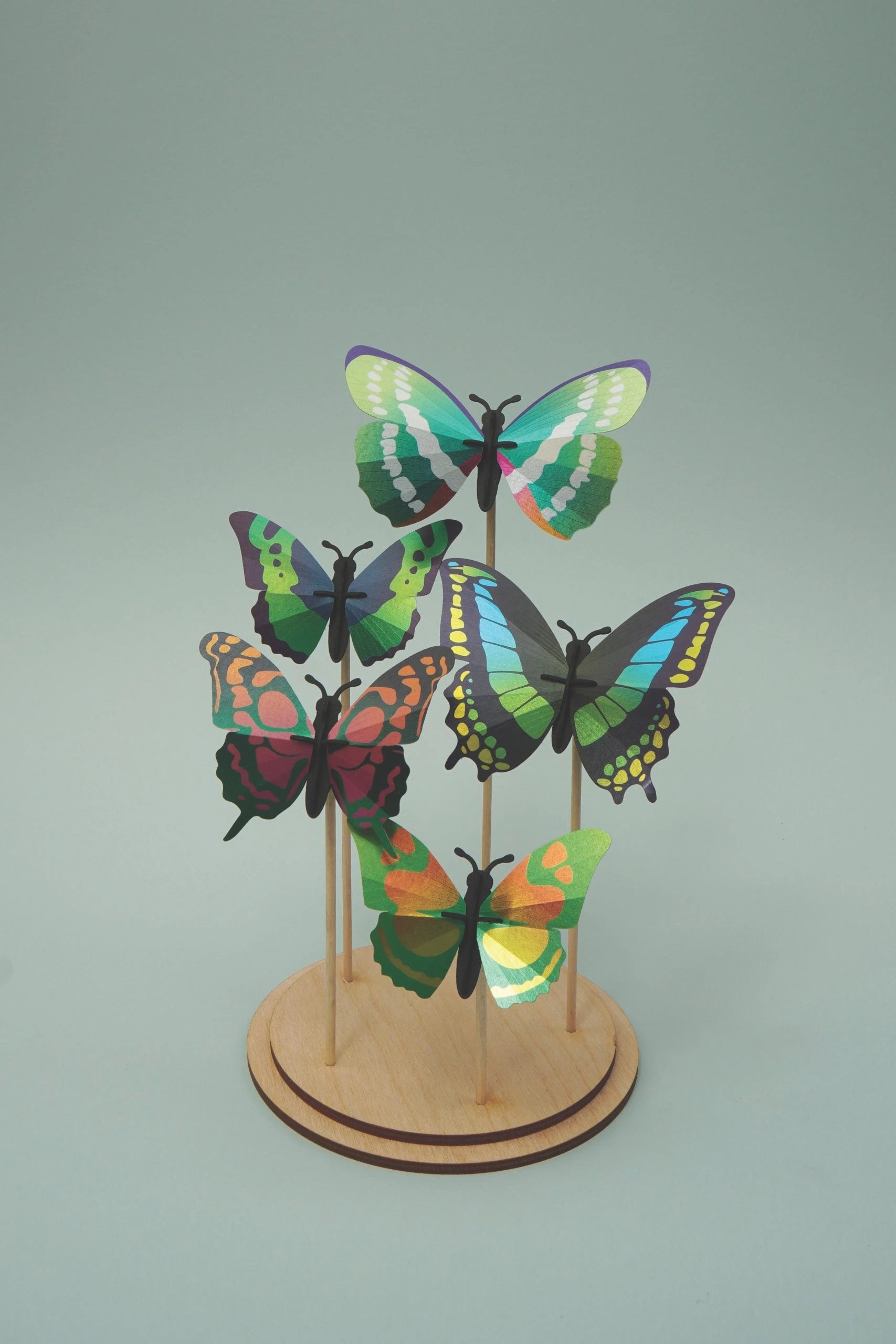 Paper Butterfly Collection Green - Assembli