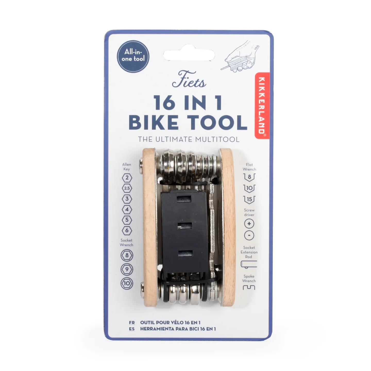 Multitool Fiets 16 in 1 - Kikkerland