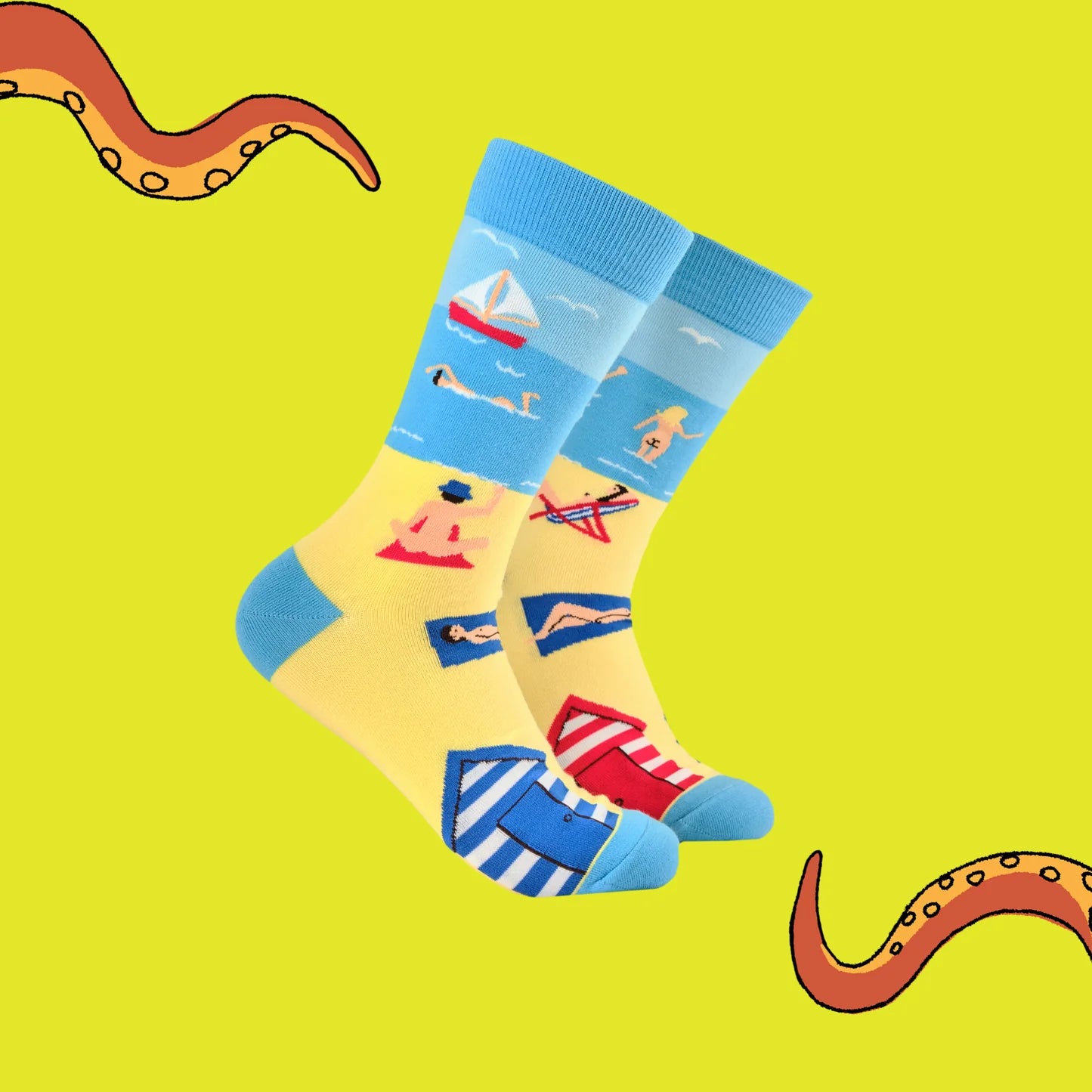 Socks Life Is A Beach (37-42) - Soctopus