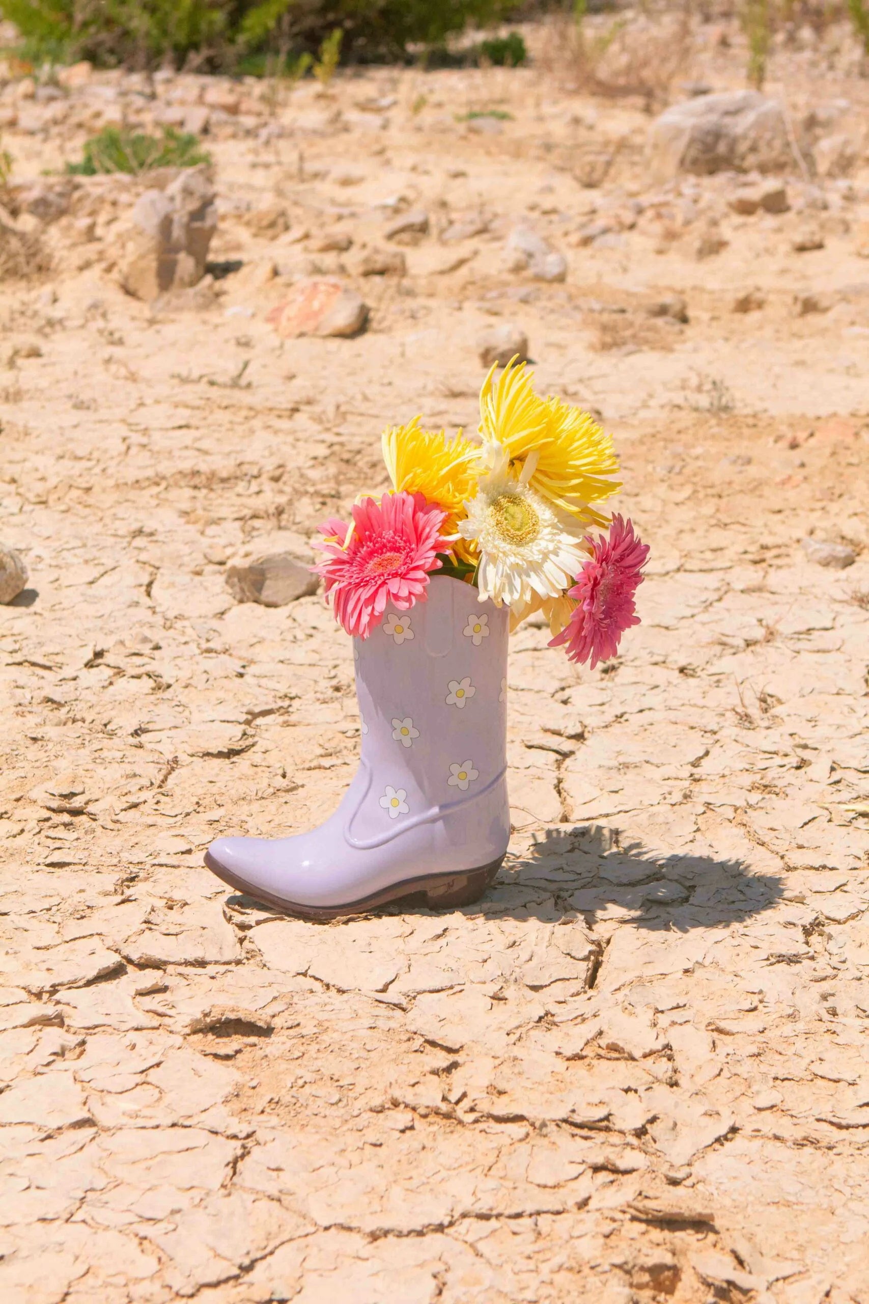 Vase Cowboy Boot Flieder - Doiy