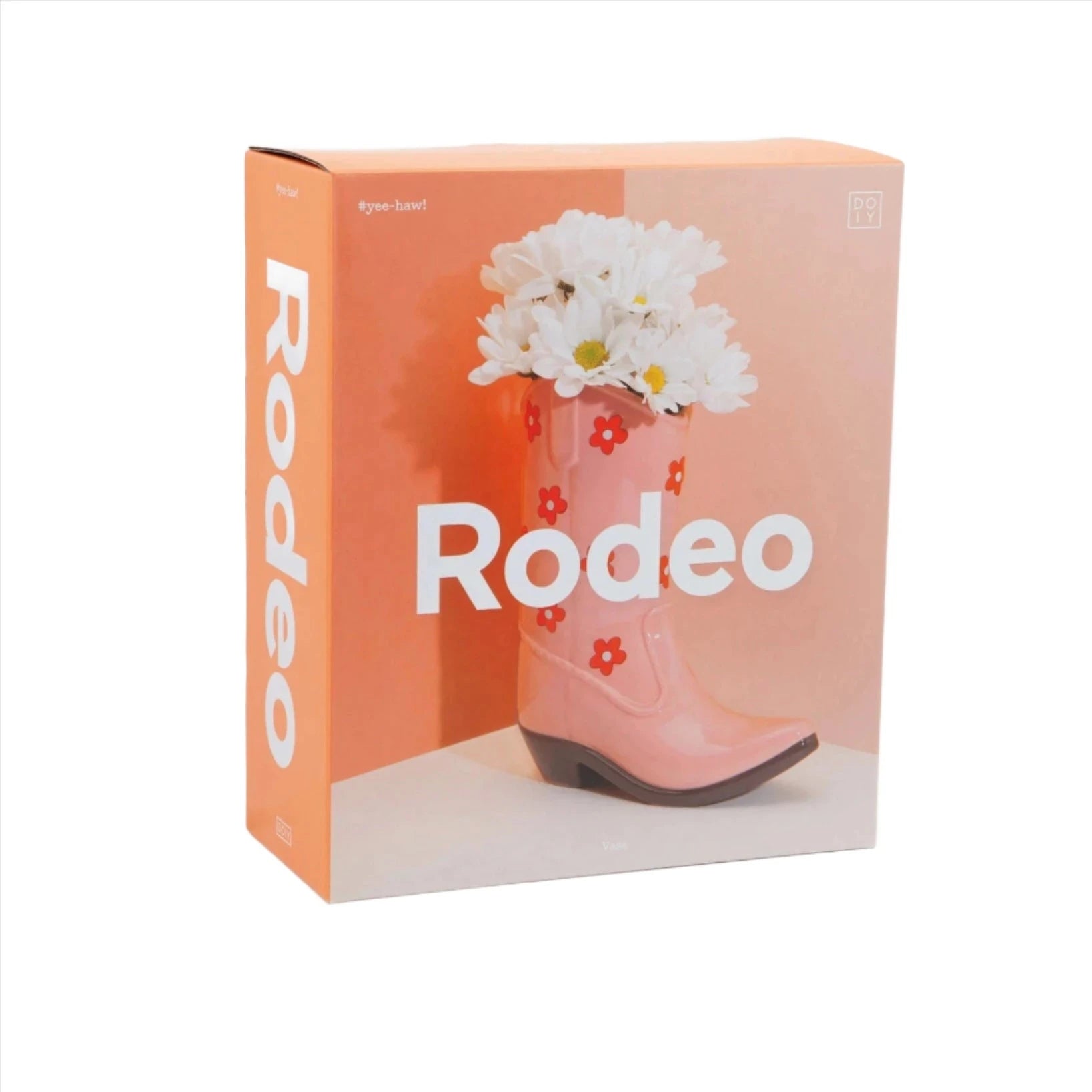 Vase Cowboystiefel Rosa - Doiy