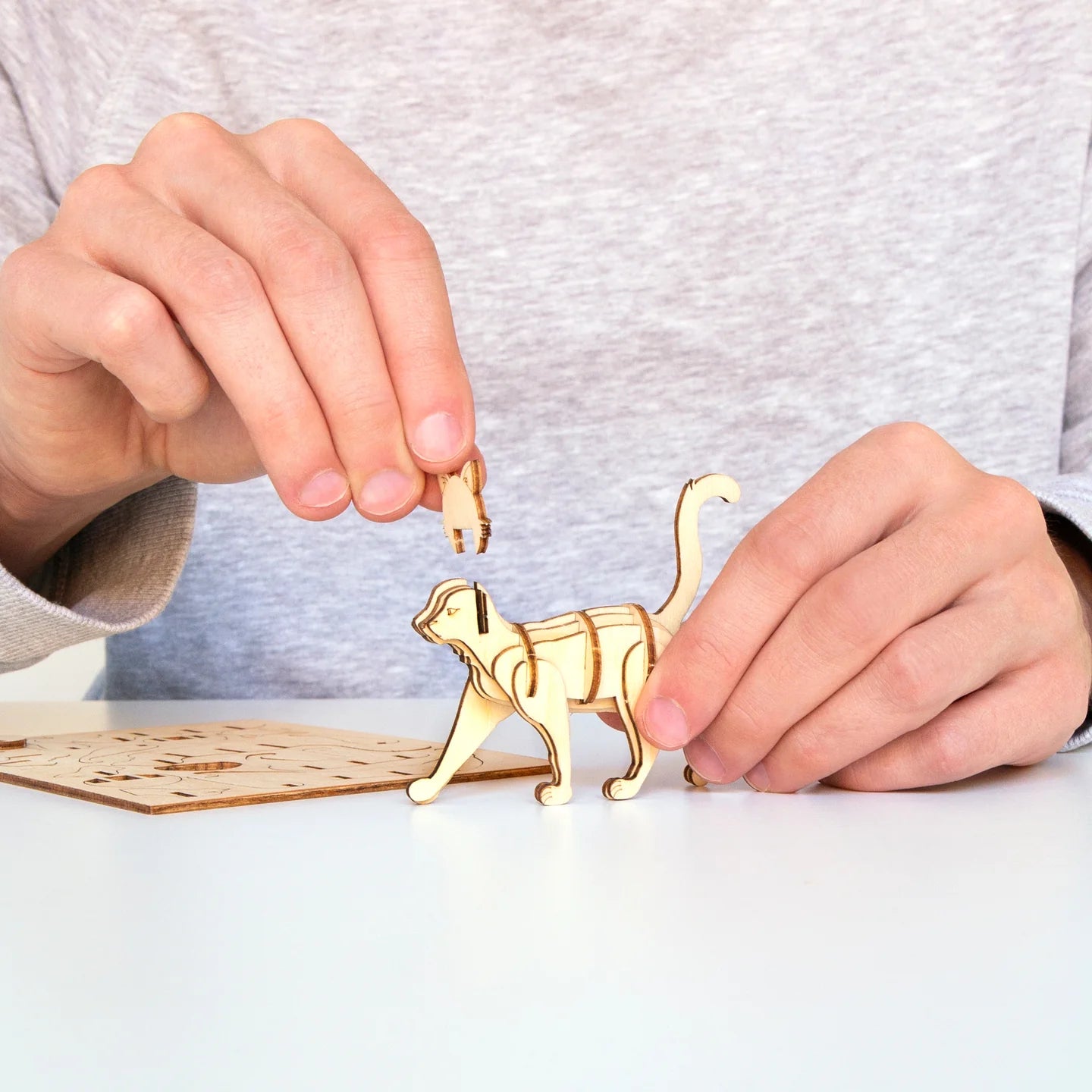 Puzzle Katze 3D Holz - Kikkerland
