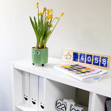 Plant pot Eyes Green - Fisura