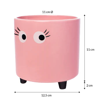 Plant pot Eyes Pink - Fisura