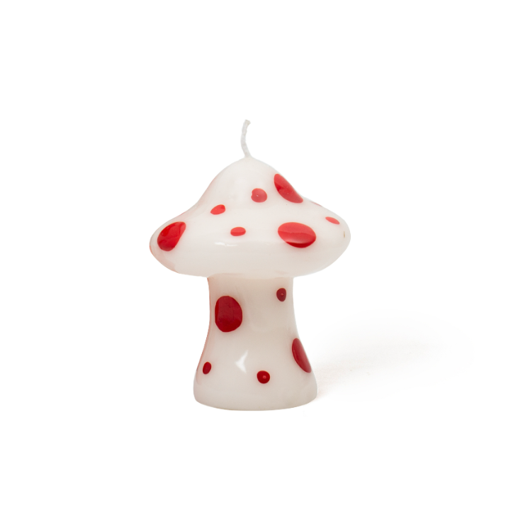 Candle Mushroom Red White - Helio Ferretti