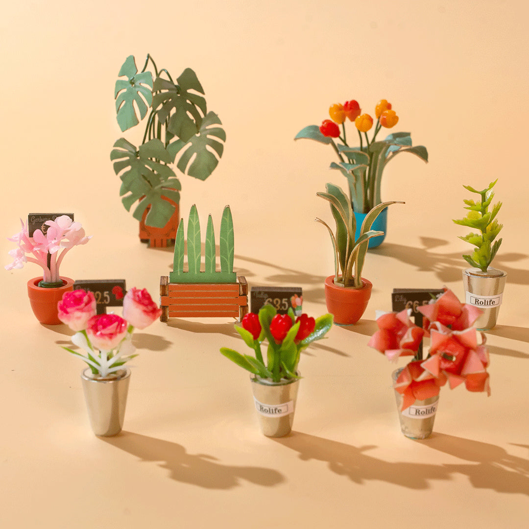 DIY Book Nook Floral Corner - Robotime