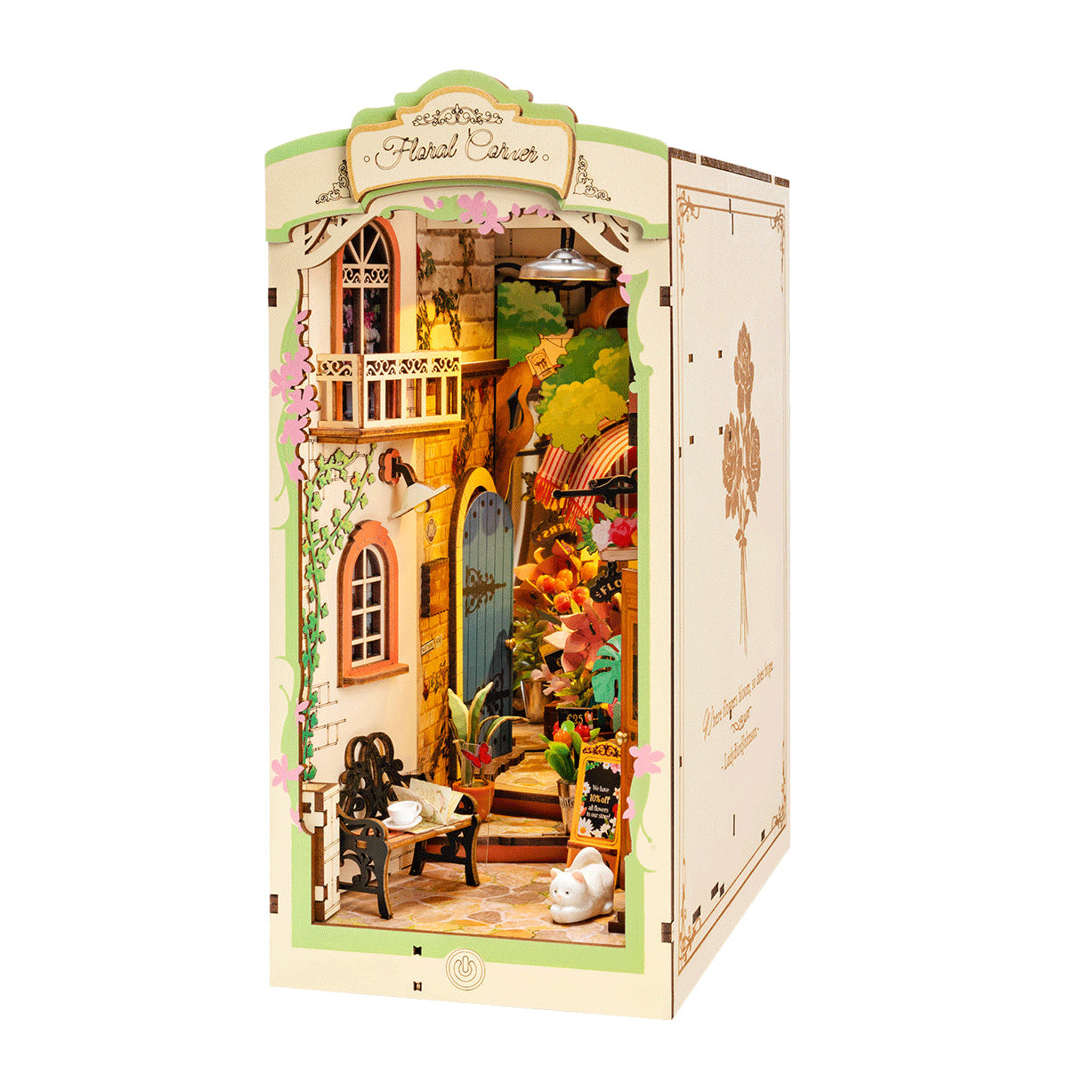 DIY Book Nook Floral Corner - Robotime