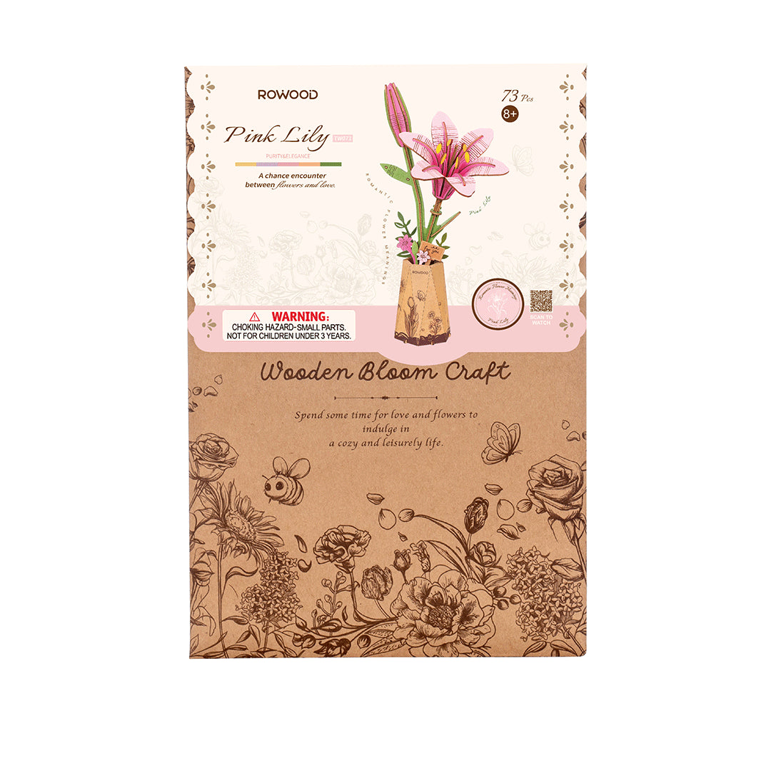 DIY Flower Pink Lily - Robotime