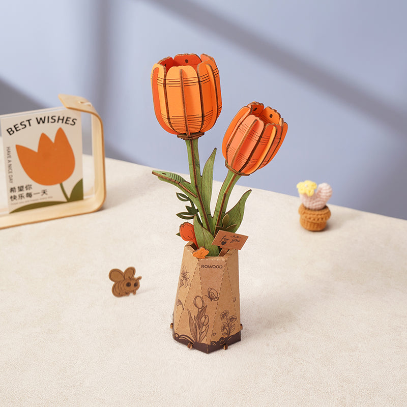DIY Flower Tulip Orange - Robotime