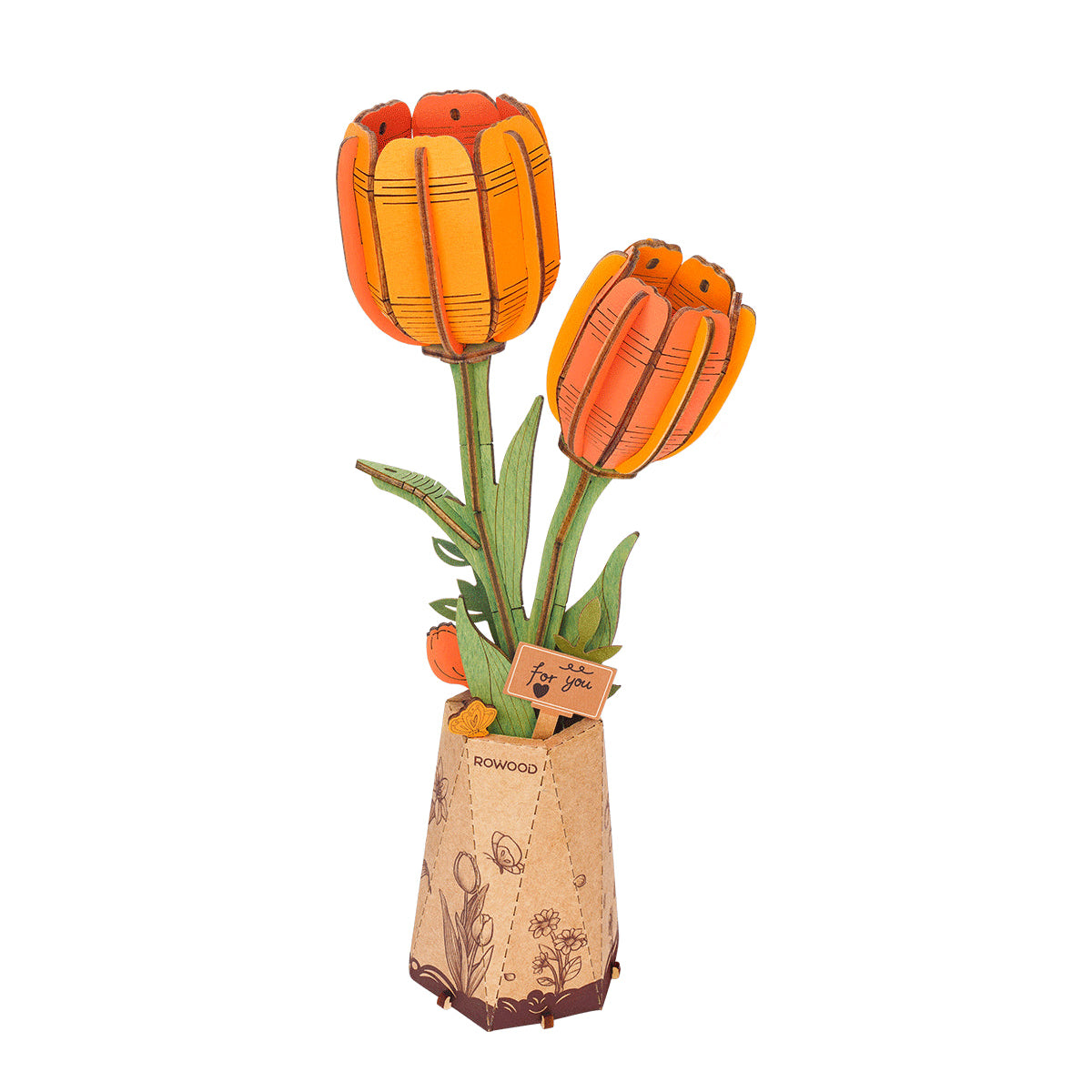 DIY Flower Tulip Orange - Robotime