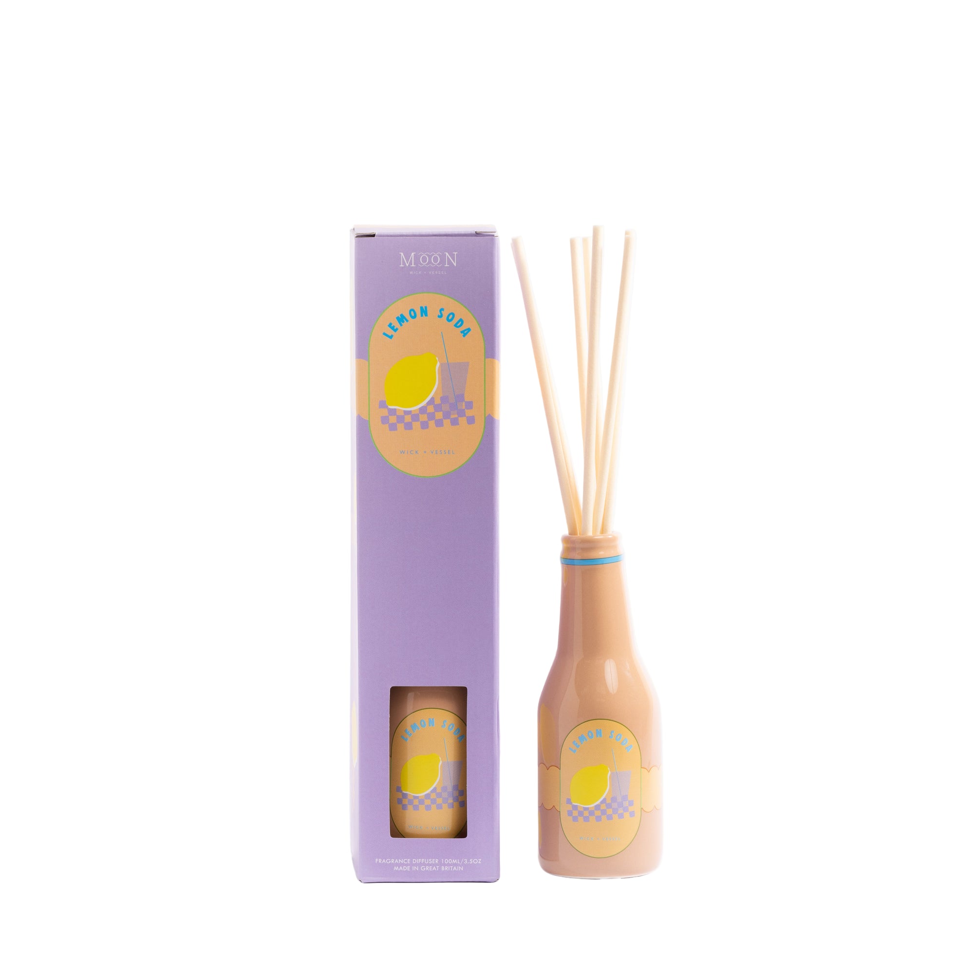 Geurdiffuser Lemon Soda – Wick + Vessel