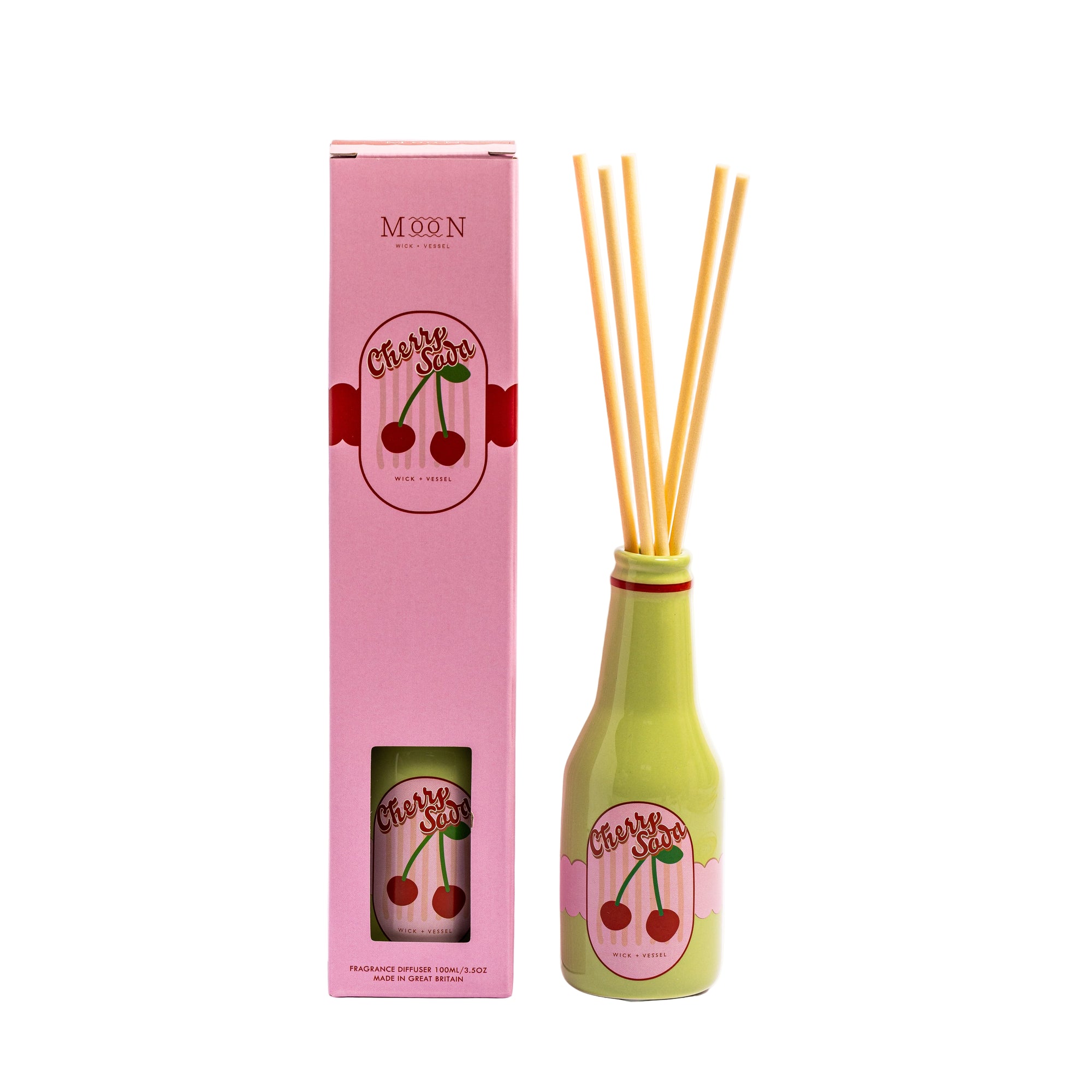 Geurdiffuser Cherry Soda – Wick + Vessel
