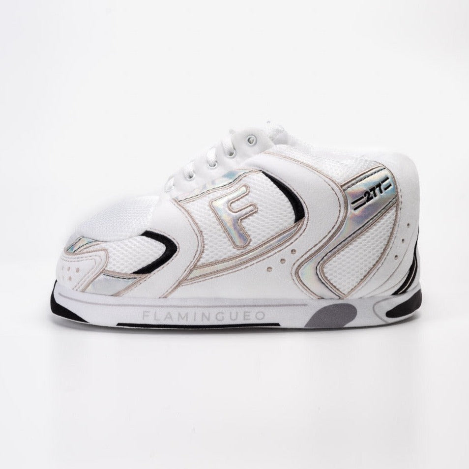 witte sneaker pantoffel
