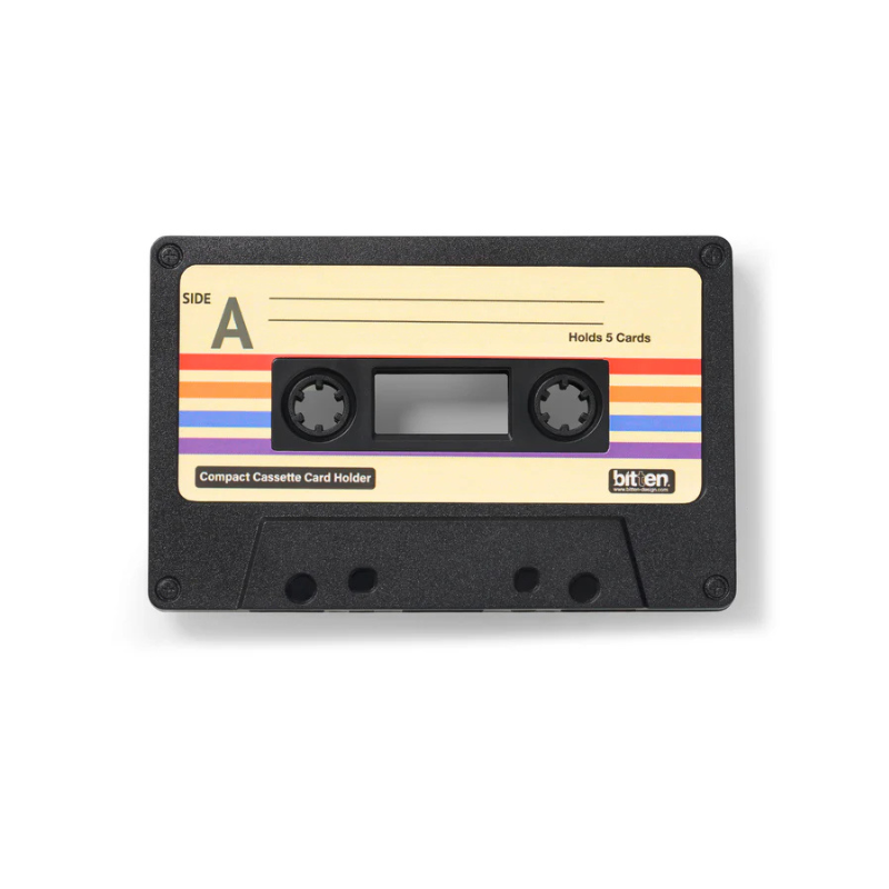 Bankpashouder Cassette Card Black - Bitten