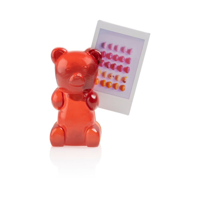 Photo Holder Magnetic Candy Bear Red - Bitten