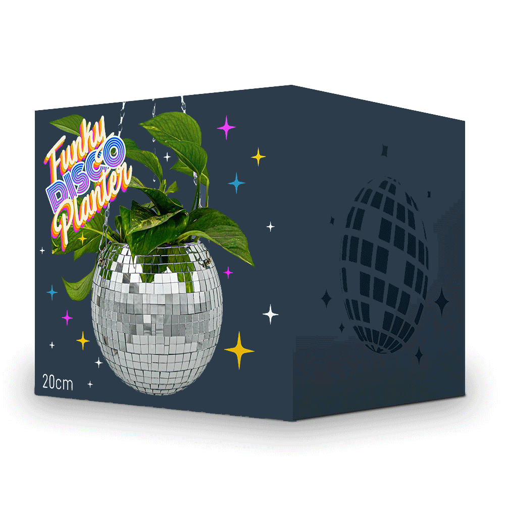 Hanging pot Disco ball