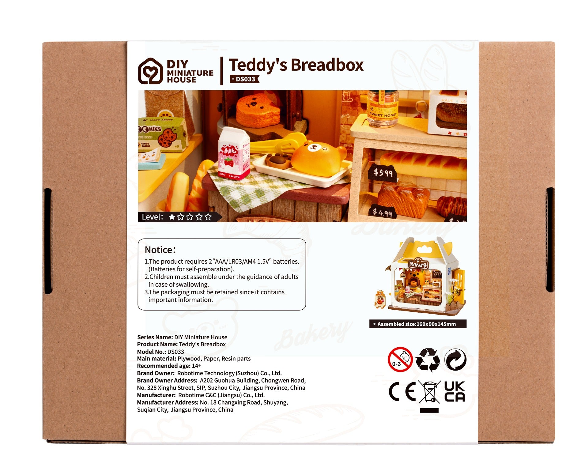 DIY Teddy's Breadbox - Robotime