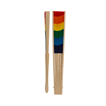 Fächer Holz Regenbogen