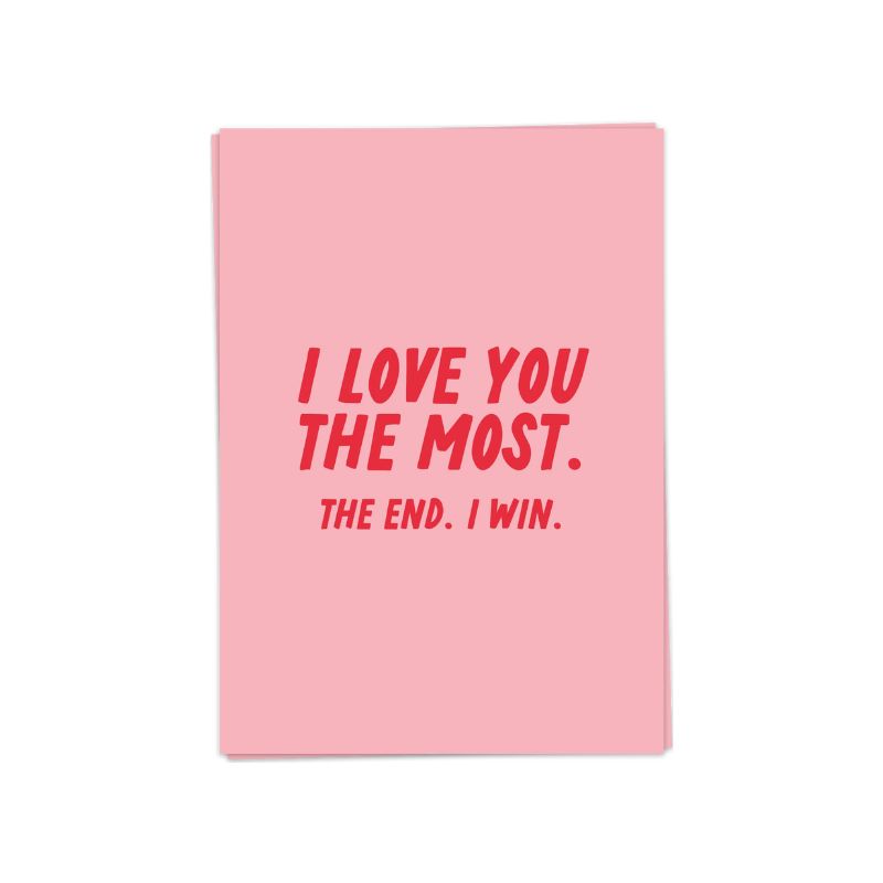 Kaart I Love You The Most - Kaart Blanche