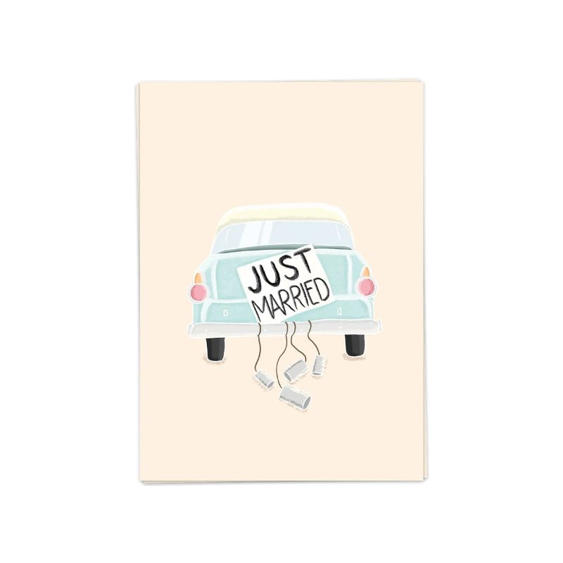 Kaart Just Married - Kaart Blanche