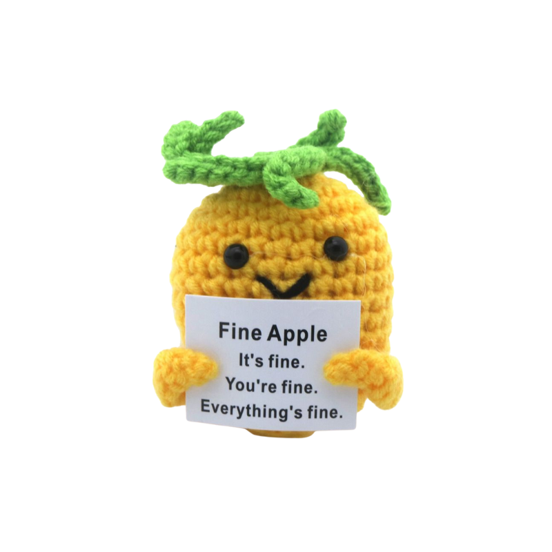 Positive Ananas Glückskuschel