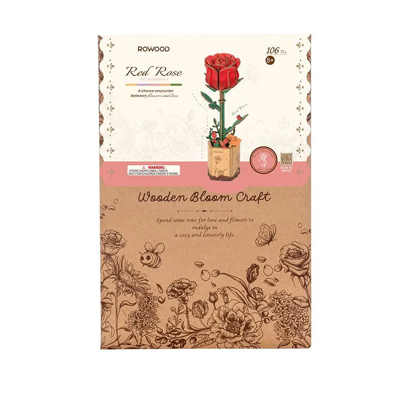 DIY Flower Red Rose - Robotime