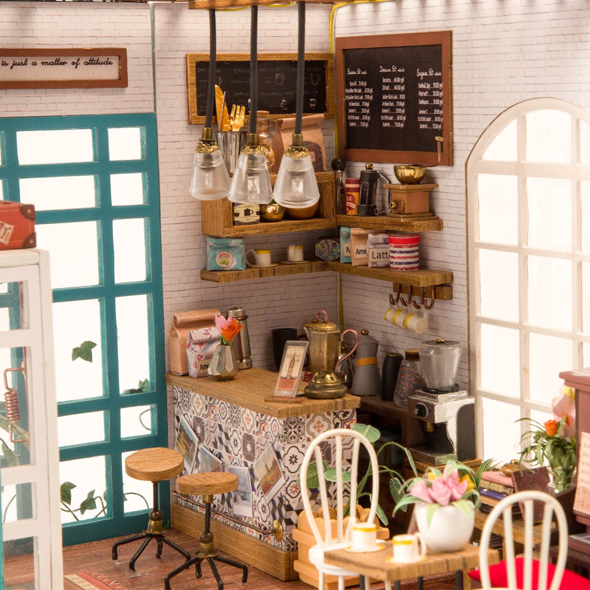 DIY Miniature House Simon's Coffeehouse - Robotime