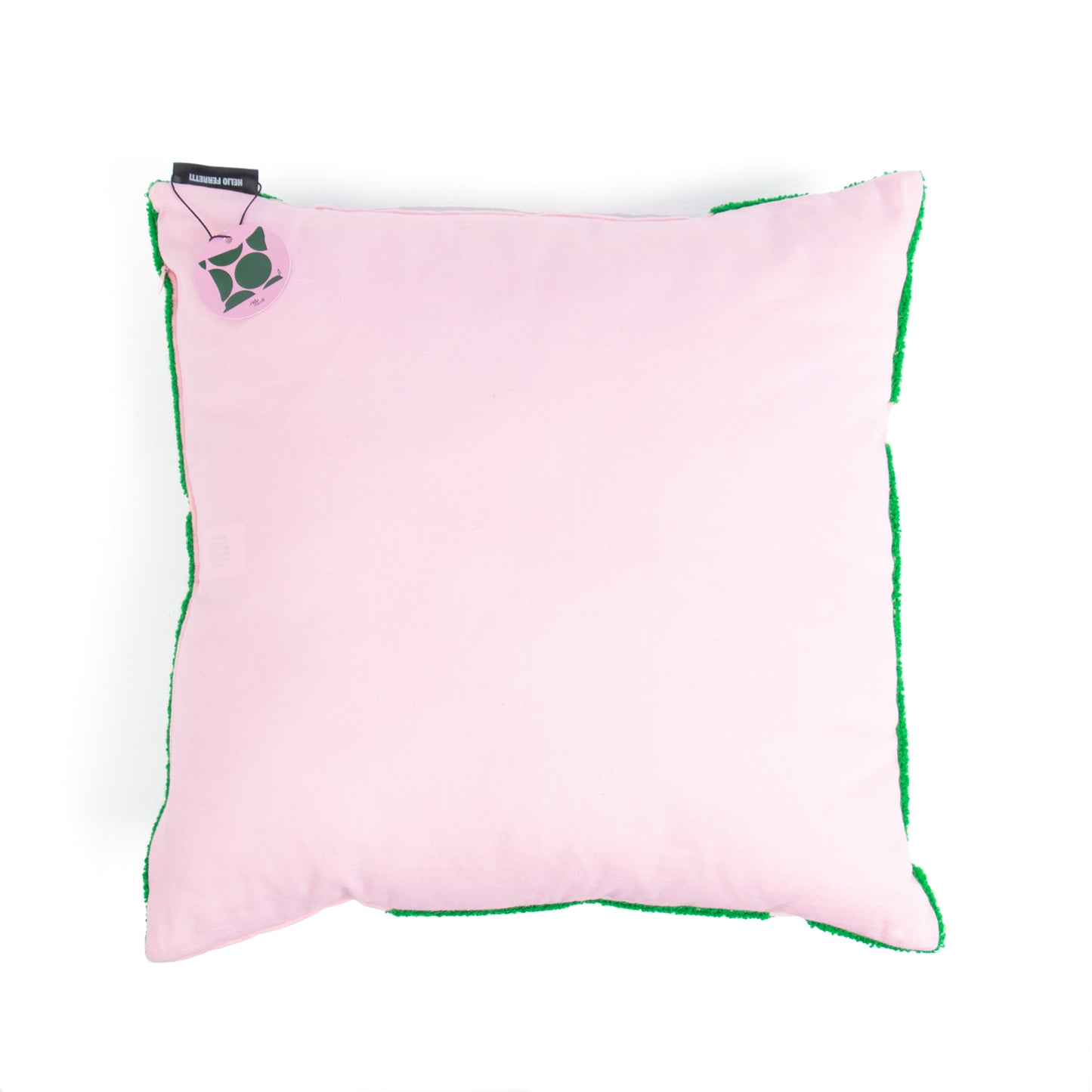 Kussen Groen/Roze - Helio Ferretti