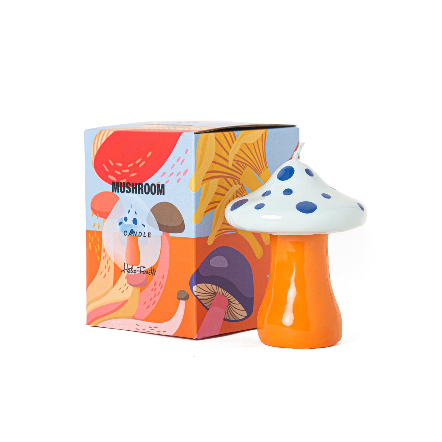 Candle Mushroom Blue - Helio Ferretti