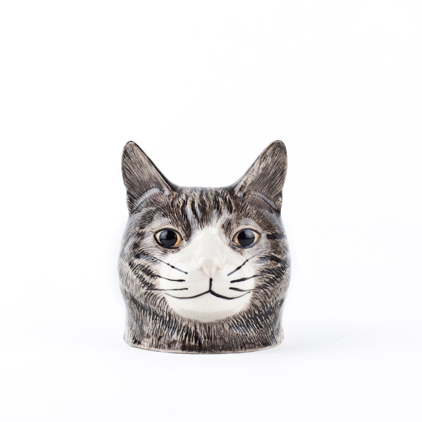 Eierdop Kat Grijs/Wit - Quail