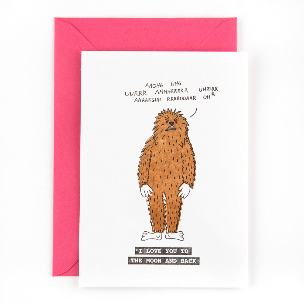 Card I Love You To The Moon And Back - Studio Flash
