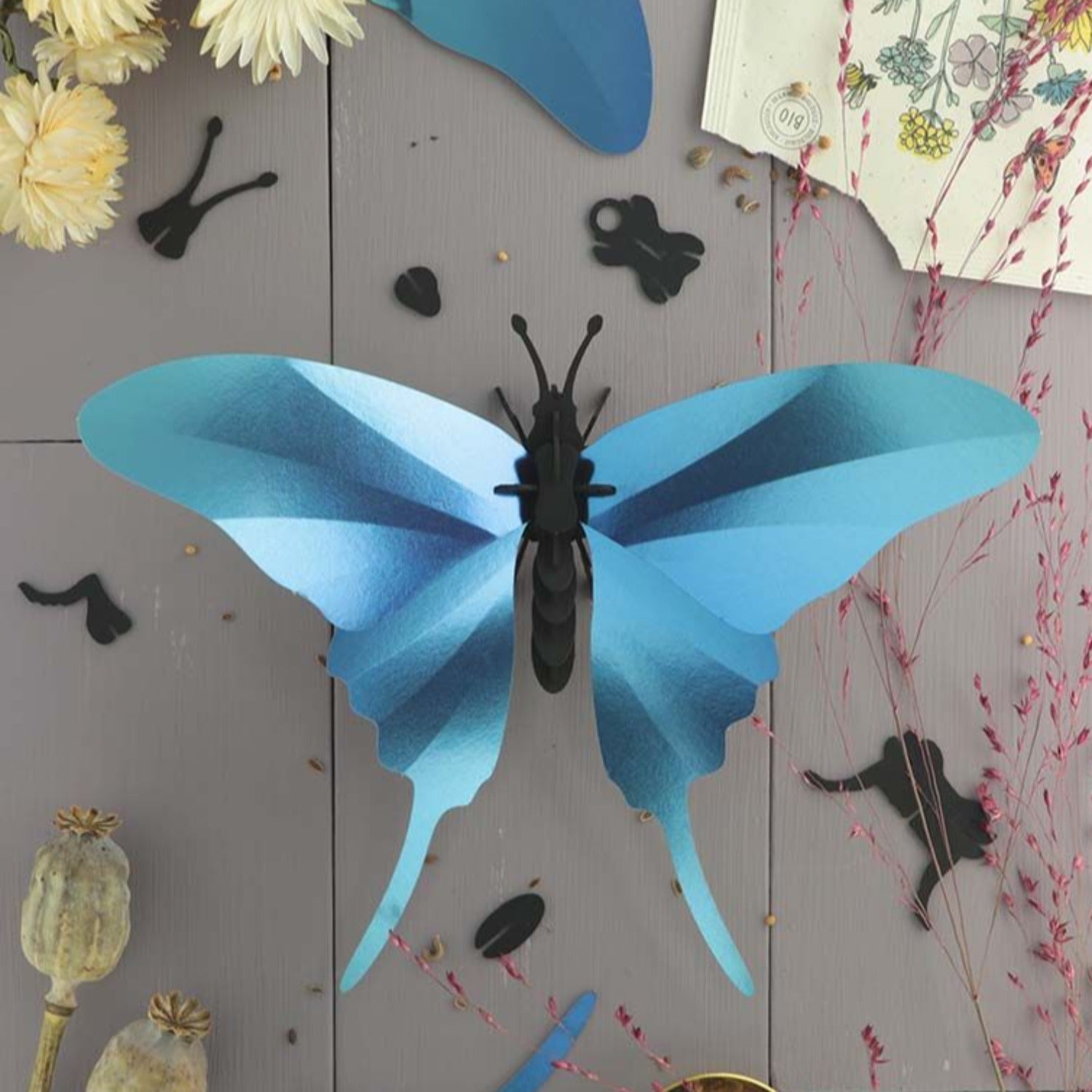 Papieren Swordtail Vlinder - Assembli