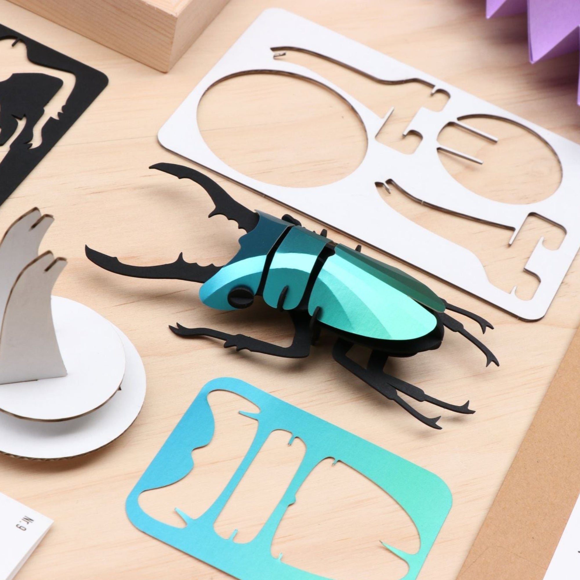 Paper Stag Beetle - Assembli