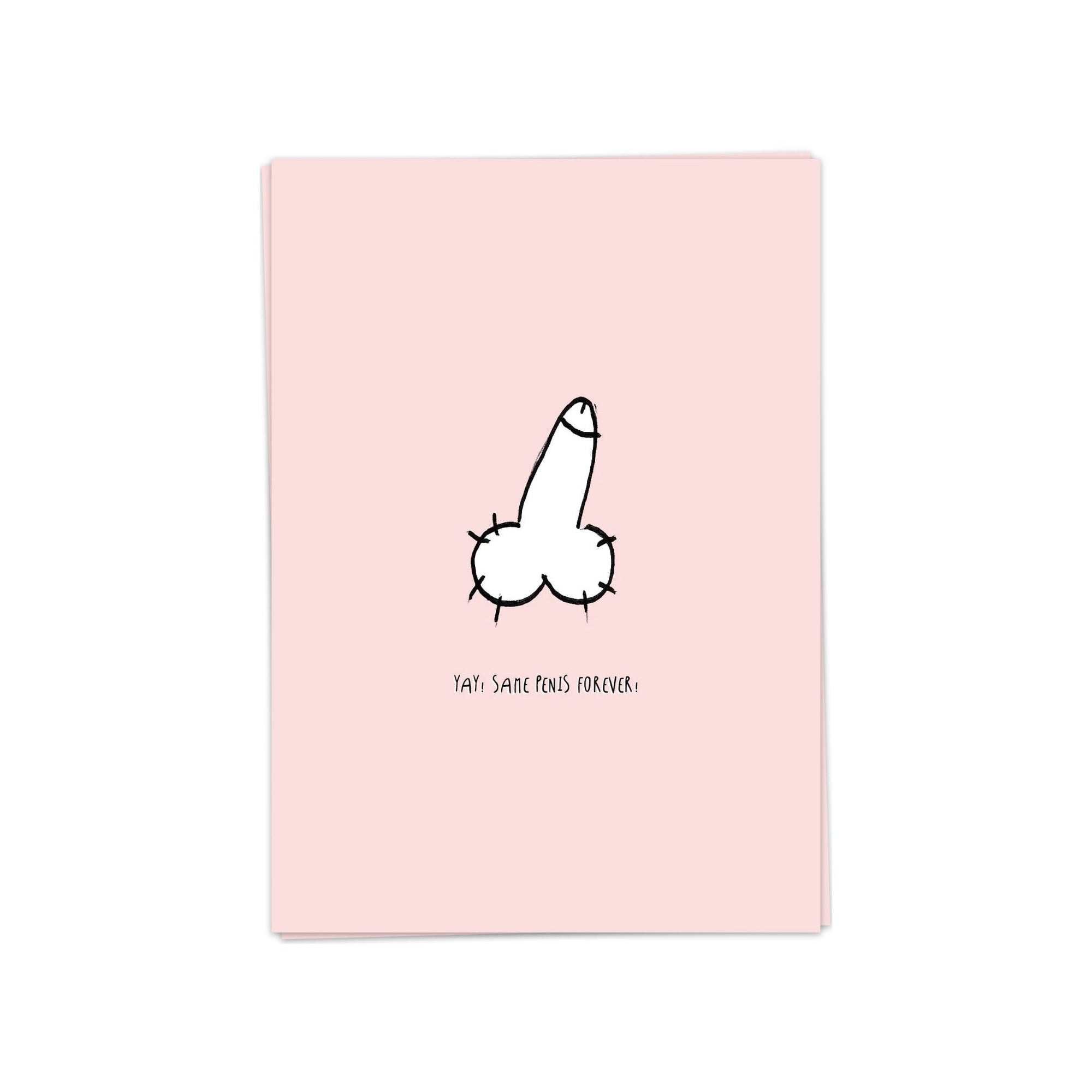 Kaart Same Penis Forever - Kaart Blanche