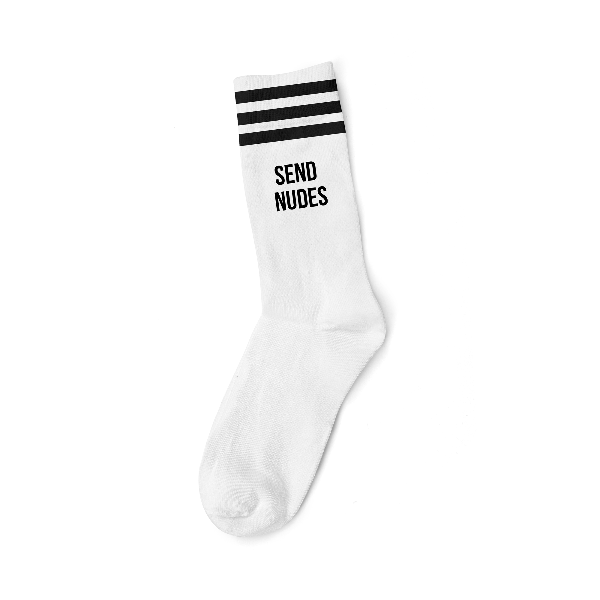 Socken Send Nudes White - Mothersocker