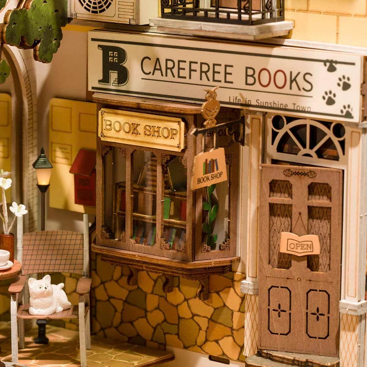 DIY Book Nook Sunshine Town - Robotime