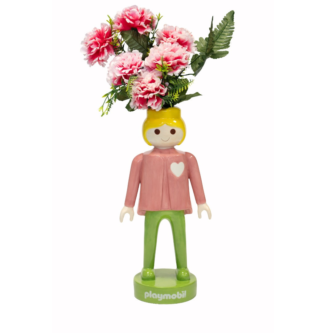 Vaas Playmobil Vrouw Roze