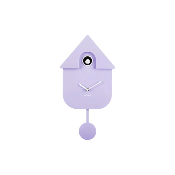 Wandklok Cuckoo Soft Purple - Karlsson