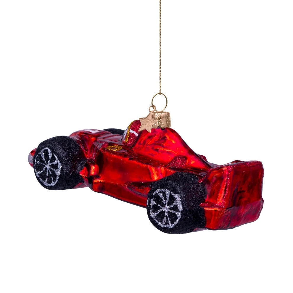 Christmas Ornament Racing Car Red - Vondels