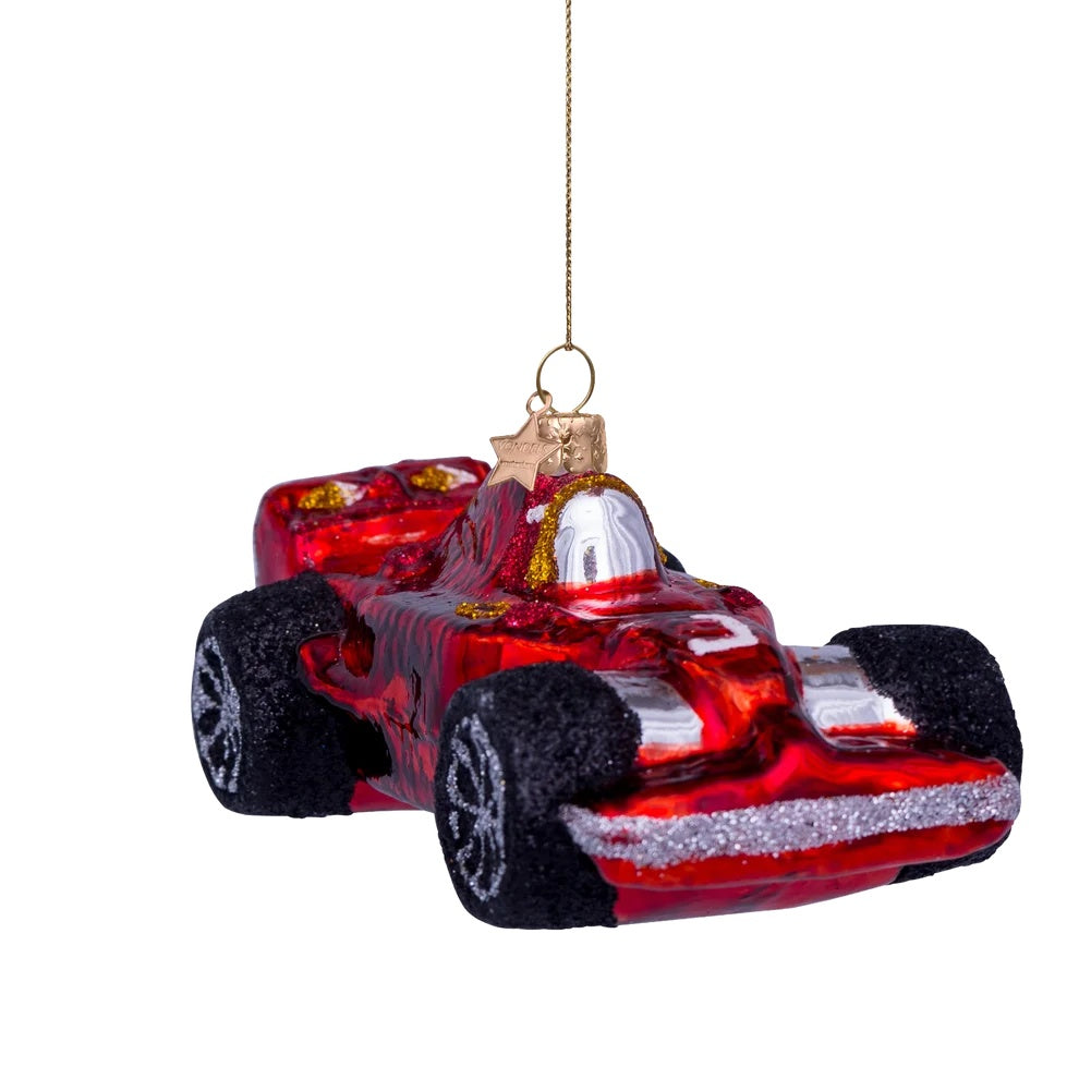 Christmas Ornament Racing Car Red - Vondels
