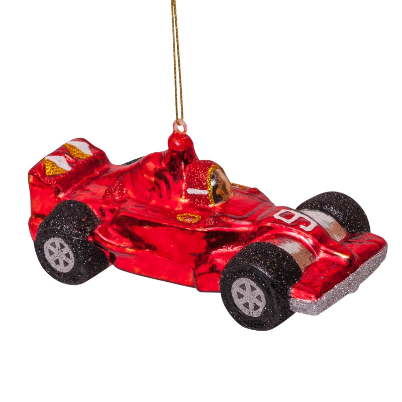 Kerst Ornament Raceauto Rood - Vondels